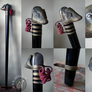 Steampunk Badger Microphone Walking Stick