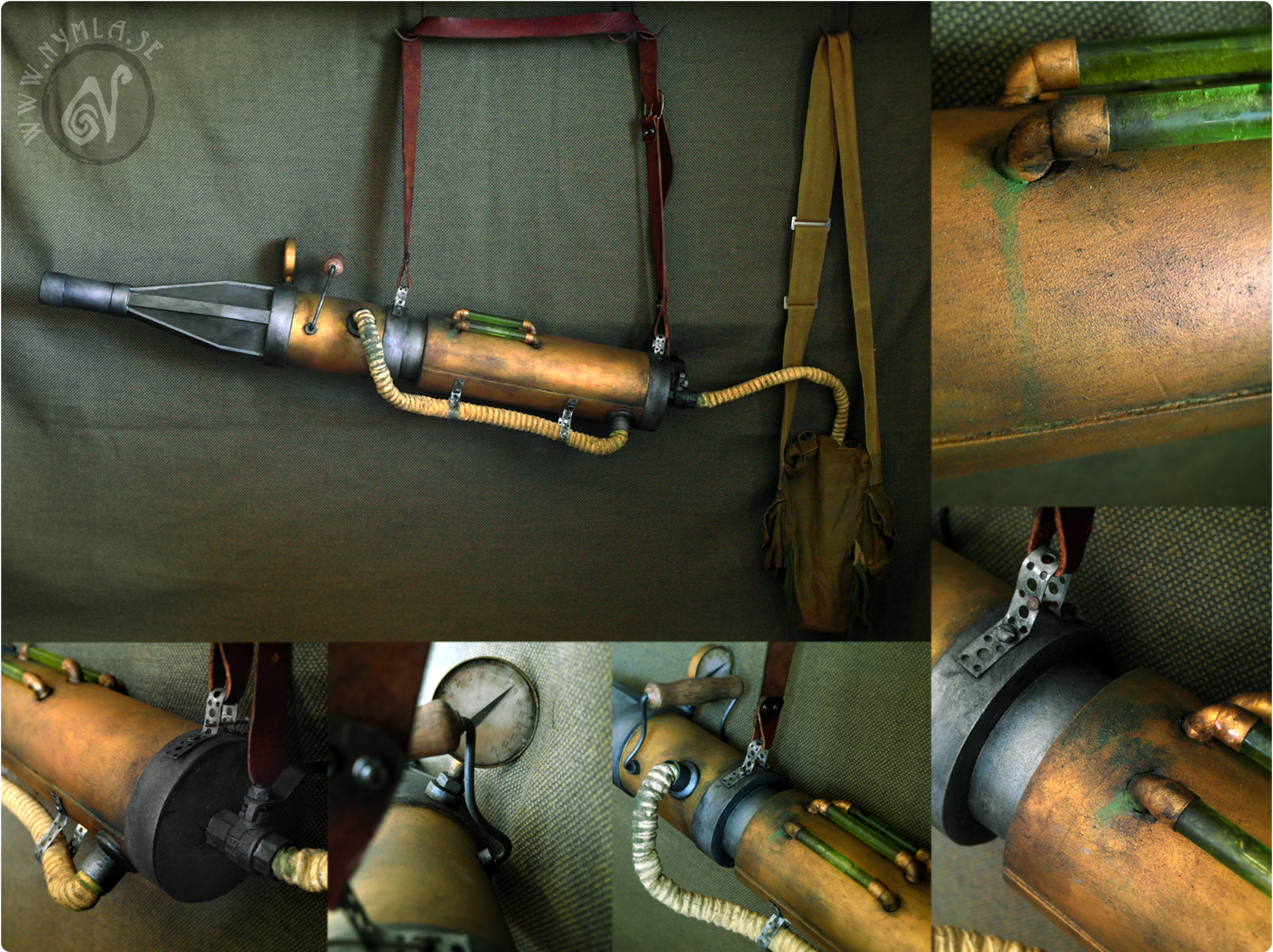 Steampunk Chemical Blaster Weapon