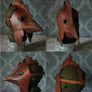 Leather Rooster Mask