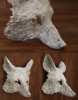 DIY Blank fox masks - paint your own fox.