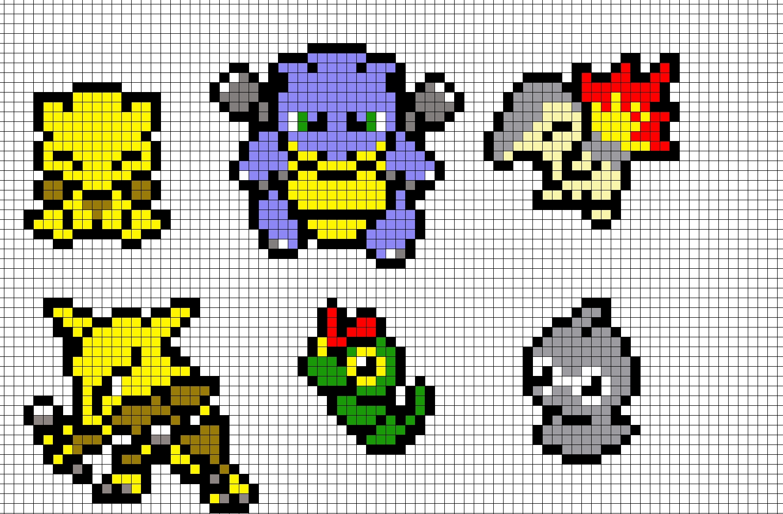 Pixel Art Facile Et Petit Pokemon Pokemon Pixel Art by Brainless937 on DeviantArt