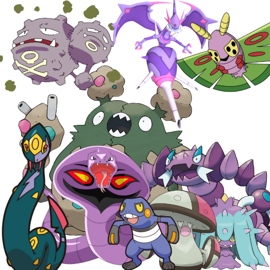 Blue Poison Types My favorite Poison types by ceratosaurus45 on DeviantArt