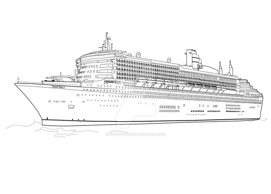 queen mary 2 by obliviousart on DeviantArt