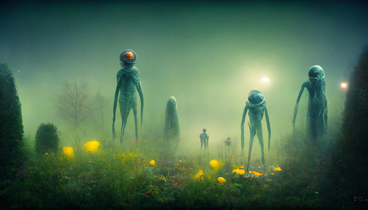 The aliens at the bottom of the garden by zh84 on DeviantArt