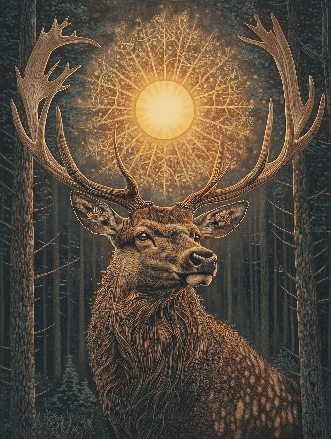 The Rising Deer The rising of the sun and the running of the deer by zh84 on DeviantArt