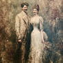 Wedding portrait of Freiherr Ernst and Silke