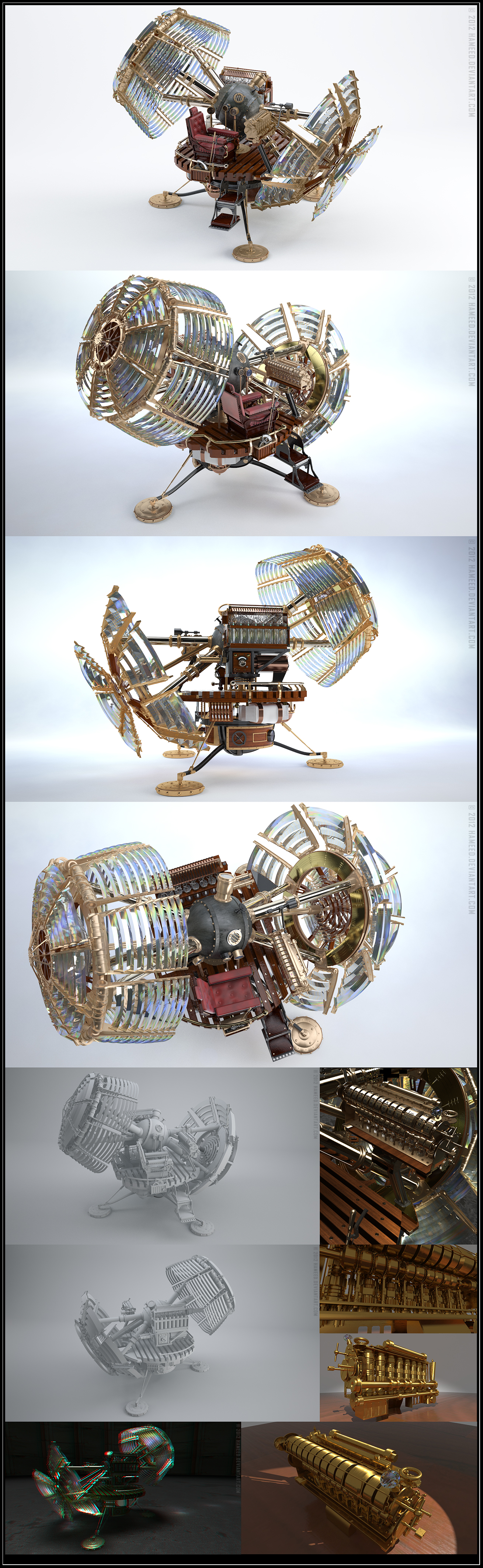 Time Machine Test Renders by Hameed