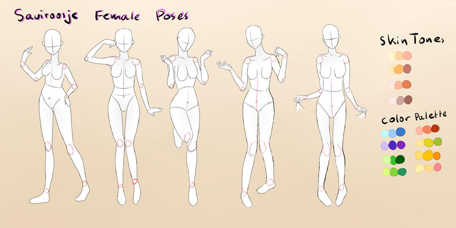 Female Pose Reference. by Saviroosje on DeviantArt