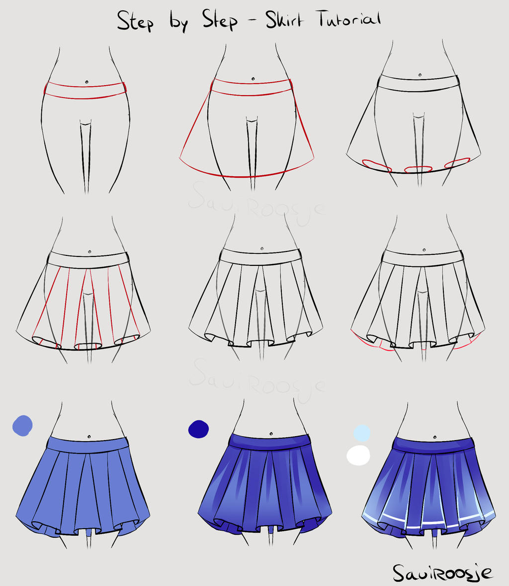 Step by Step - School girl Skirt by Saviroosje on DeviantArt