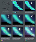 Step by Step - Galaxy background