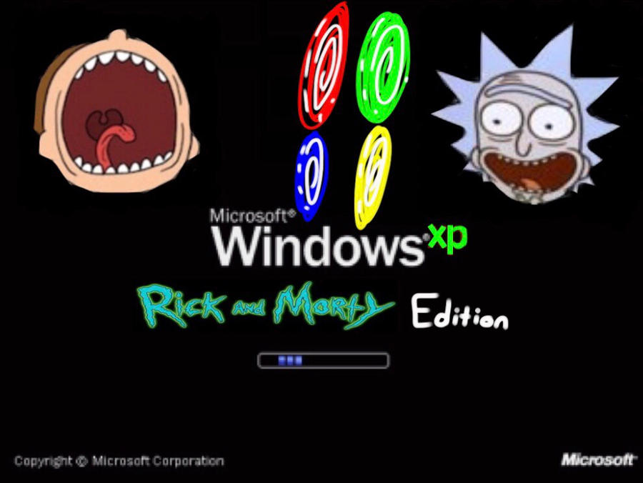 Rick And Morty Windows XP [1920x1080]. Full credits to u/ mvtiz