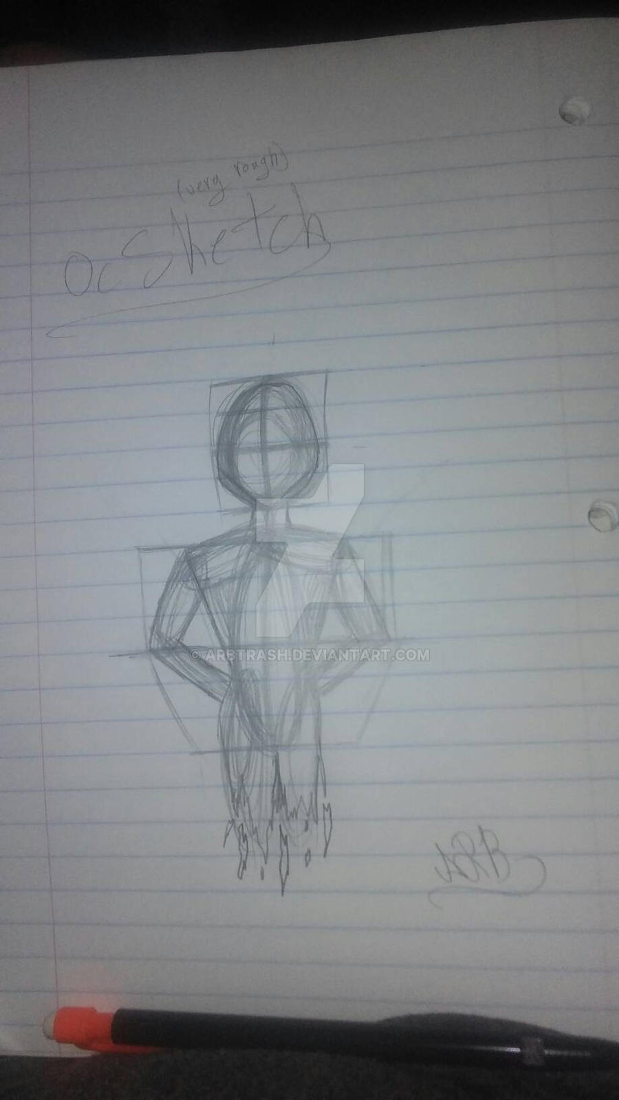 Oc Rashed Rough OC sketch by ARBtrash on DeviantArt