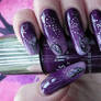 Purple Butterfly Nails