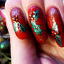 Christmas Holly Nails