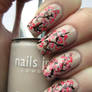 Pink Blossom Nail Art