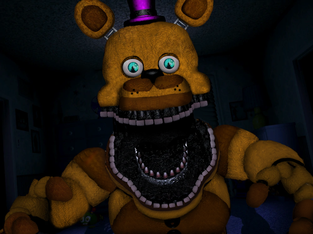 Nightmare Fredbear Jumpscare by freddygamer24 on DeviantArt