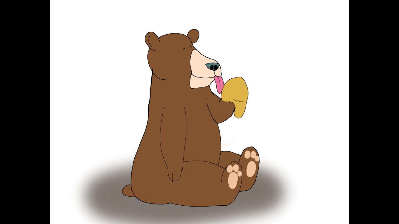 Captain Underpants Bear Eating Honey by erodrigu259 on DeviantArt