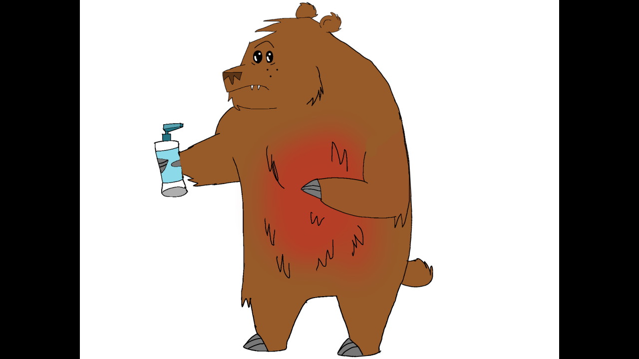 Total Drama Bear Rubbing Rash by erodrigu259 on DeviantArt
