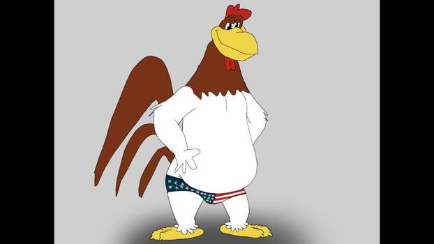 Foghorn Leghorn in American Flag Underwear