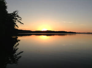 Sunset on the lake