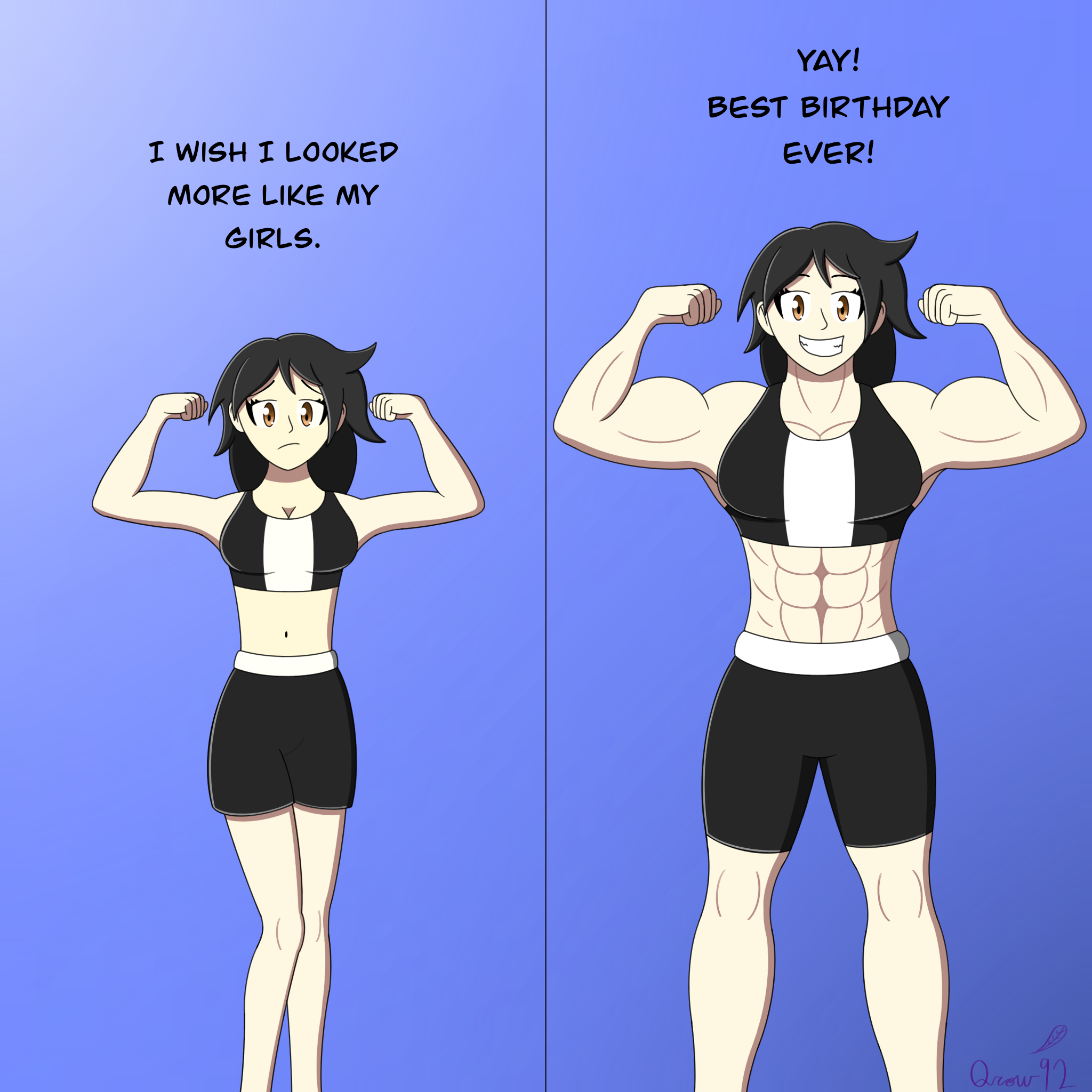 Bulked up in May 2023 by muscleslave1 on DeviantArt