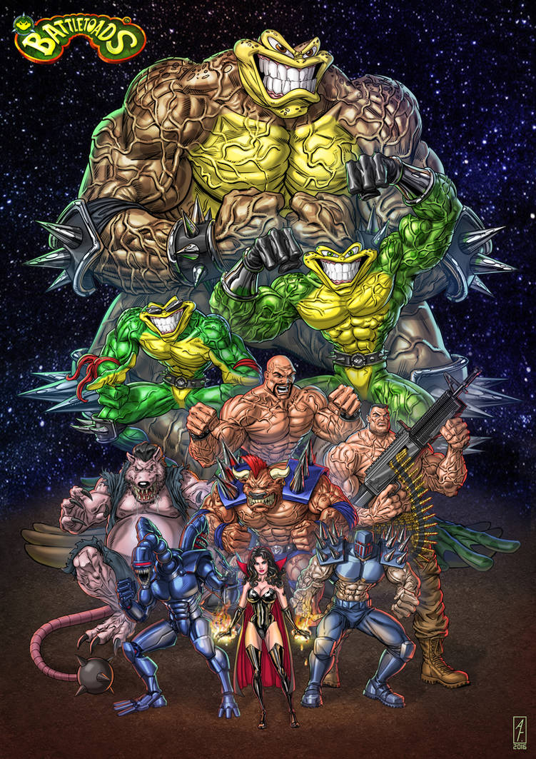 Battletoads with all the bosses by ANDREYGORKOVENKO on DeviantArt