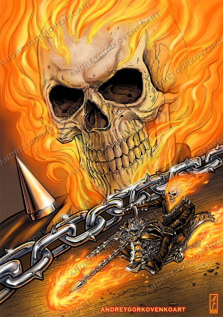 Ghost Rider: (Johnny Blaze) by NostalgicSUPERFAN on DeviantArt