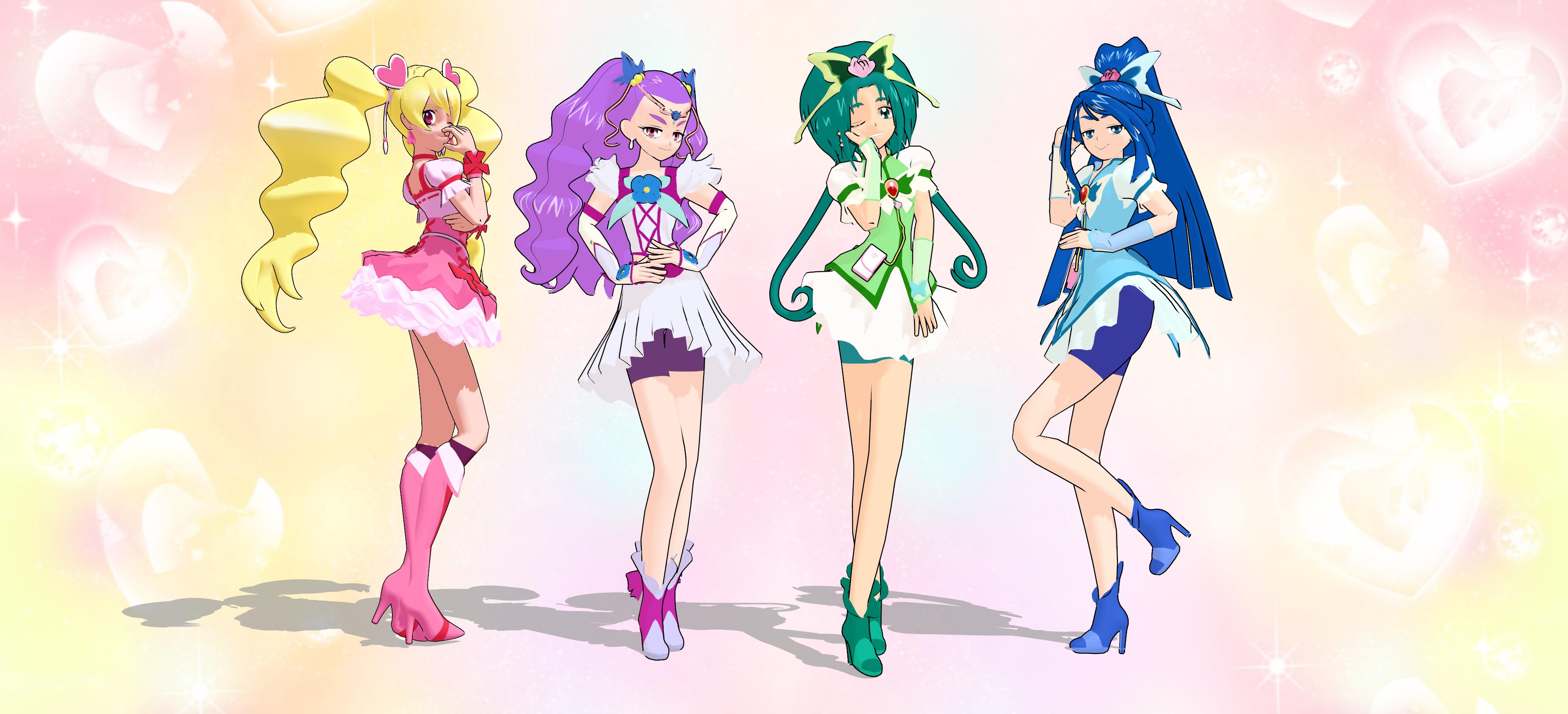 Precure MMD] Pretty Cure All Stars Volume 14 by FredbearRNM on