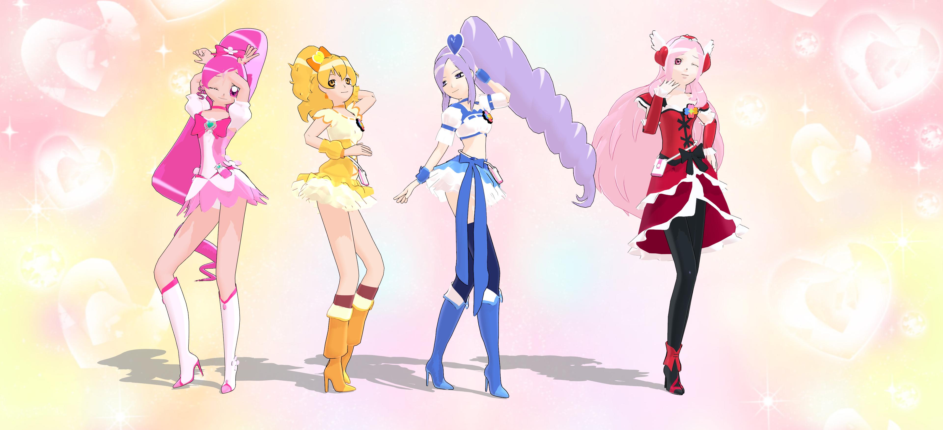 Precure MMD] Pretty Cure All Stars Volume 14 by FredbearRNM on