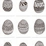 ATC Zentangle Easter Eggs