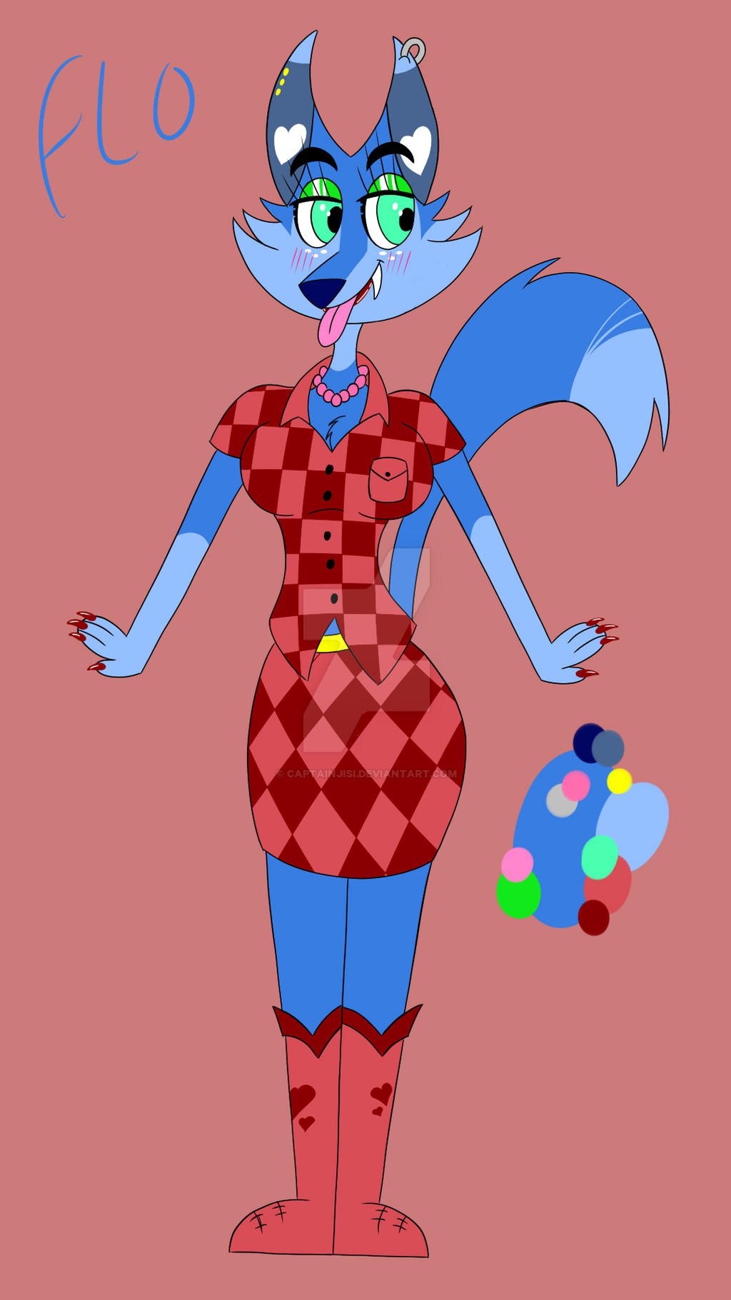 Flo : Character Ref by captainjisi on DeviantArt