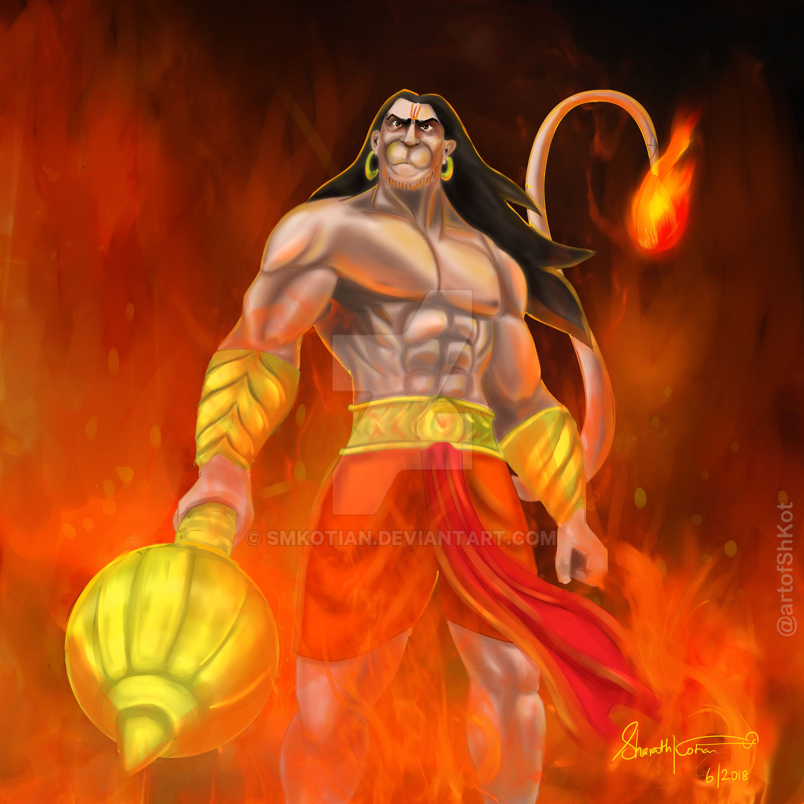 Hanuman by smkotian on DeviantArt
