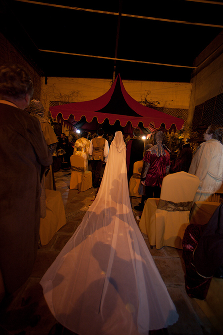 At the altar