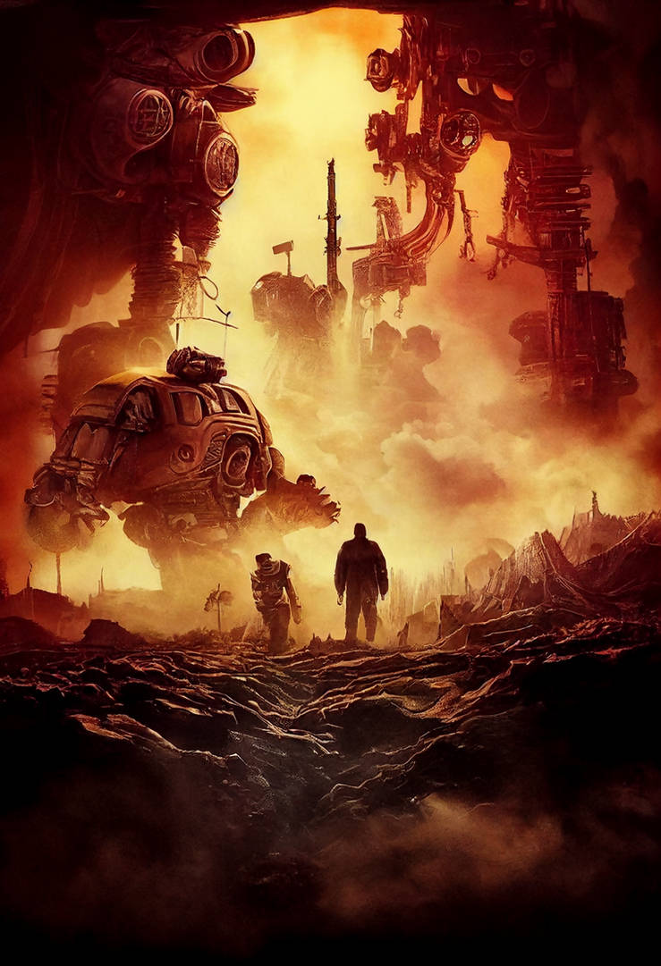 Wasteland robots fallout landscape by sosdesignn on DeviantArt