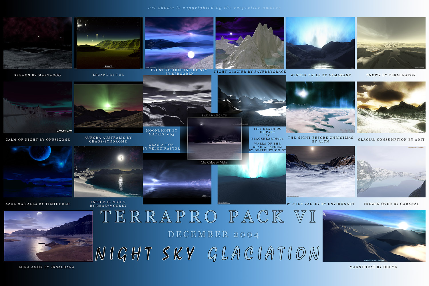 Art Pack 6 Glaciation-NightSky