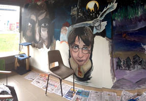 Harry Potter Mural WIP