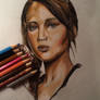 Katniss Everdeen Jennifer Lawrence drawing WIP