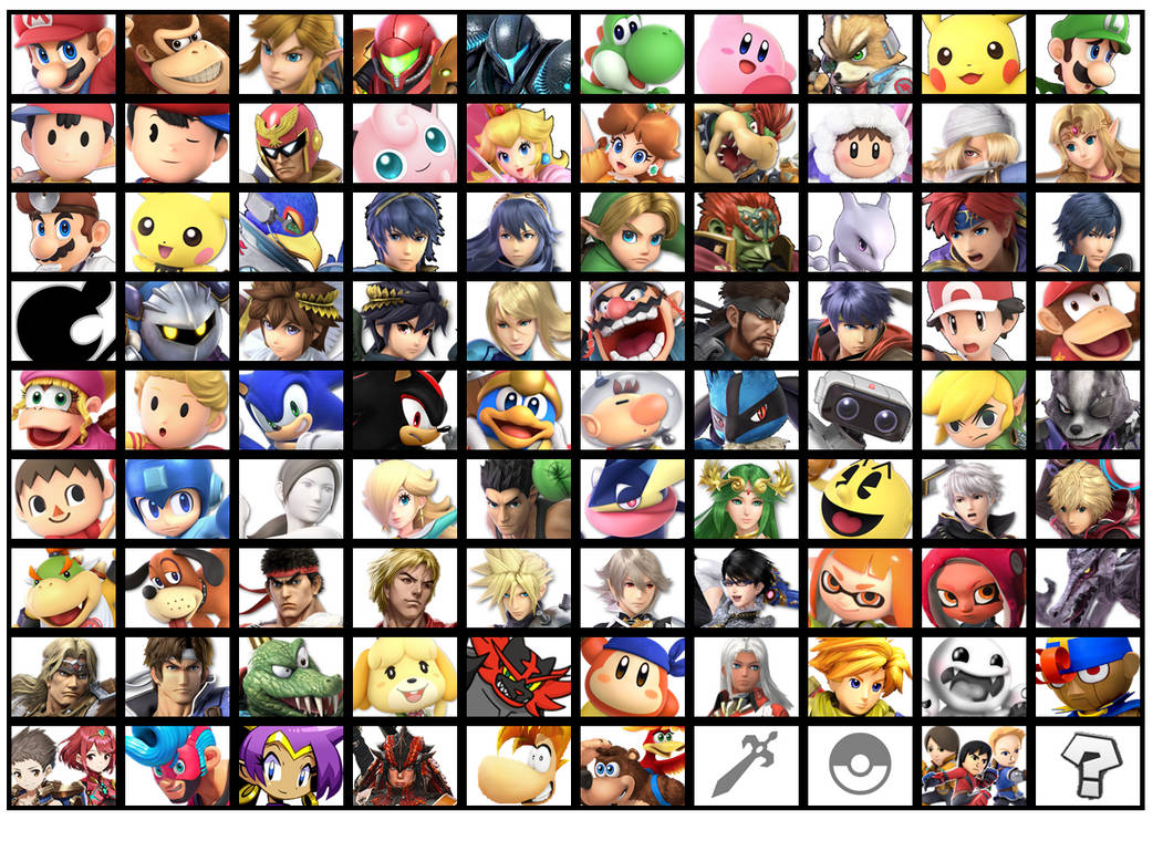 Smash Roster List Super Smash Bros Ultimate Roster Prediction by SuperMario643DS on ...