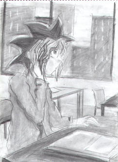 yugi at school