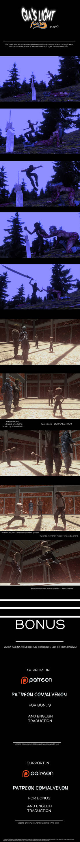 #1 page comic Gias Light By Alvenon by alvenon