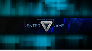 CLEAN BLUE YOUTUBE BANNER TEMPLATE