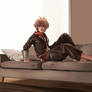 Sora Getting Up from the Couch