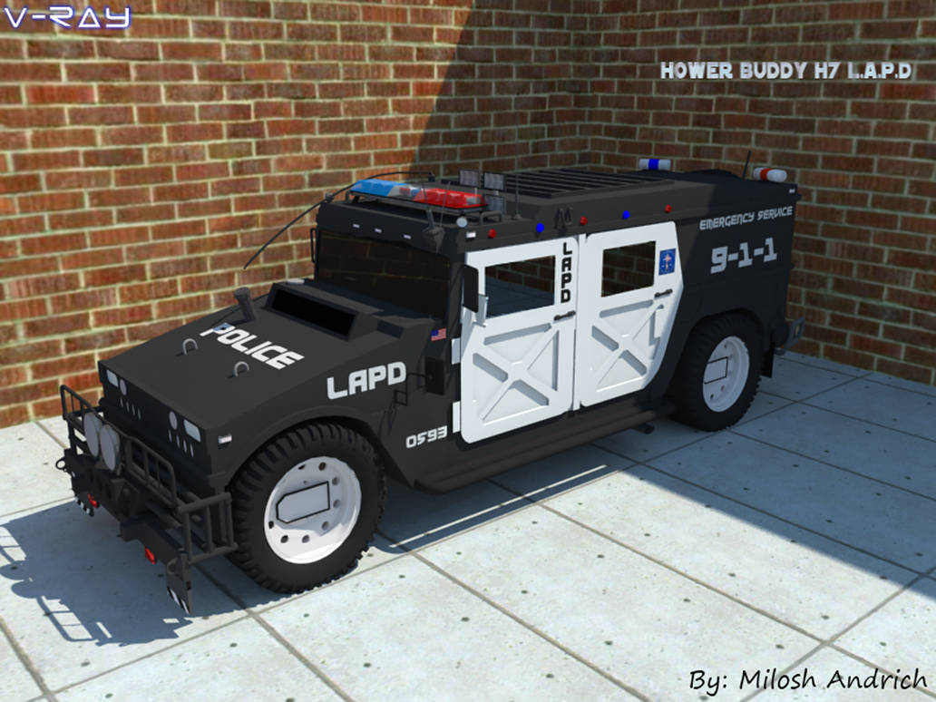 Lapd Screen Rendering Hower Buddy LAPD -Vray Render by Milosh--Andrich on DeviantArt