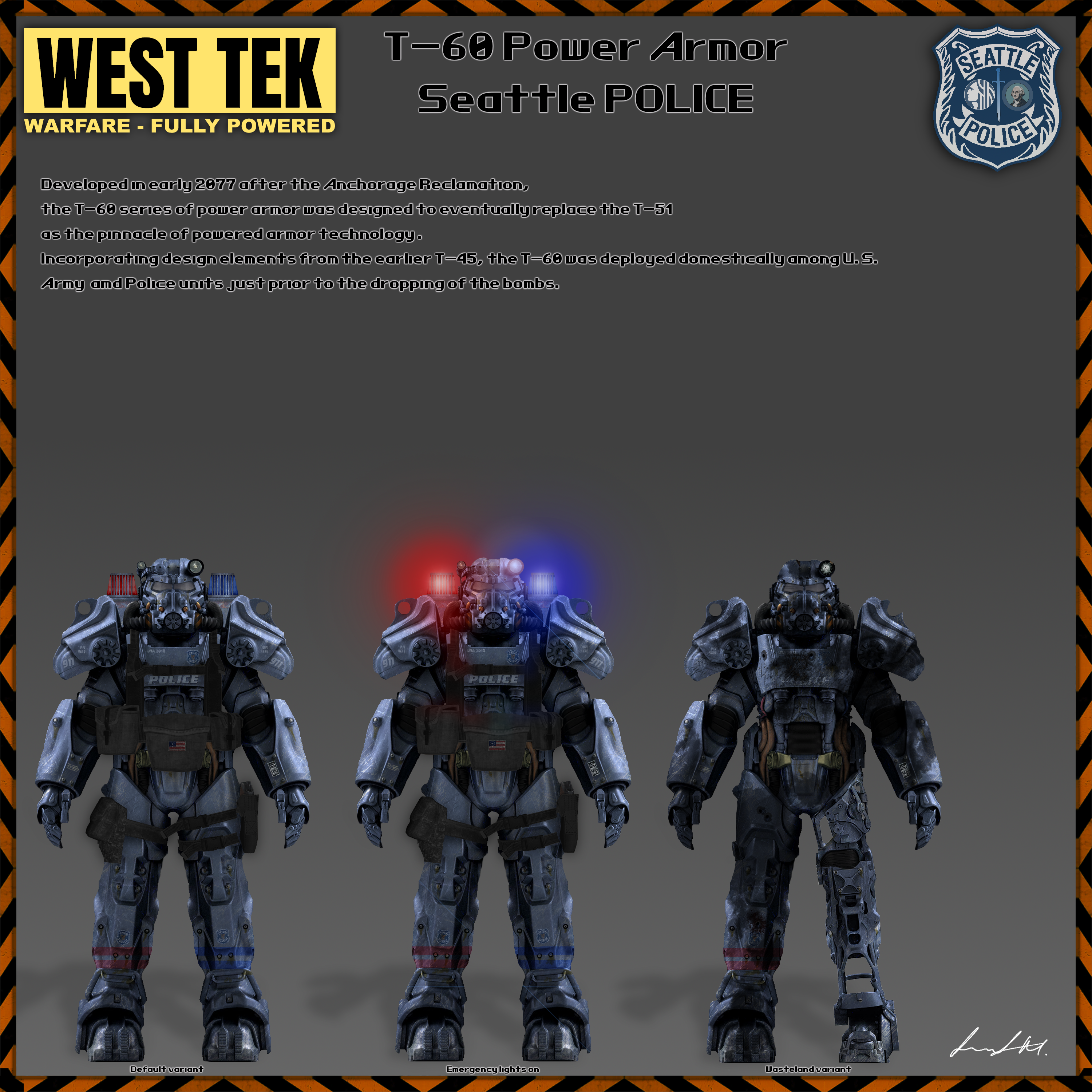 T60 Pwa Pre War And Post War Seattle Police By Milosh Andrich On Deviantart T60 Pwa Pre War And Post War Seattle Police By Milosh Andrich On Deviantart