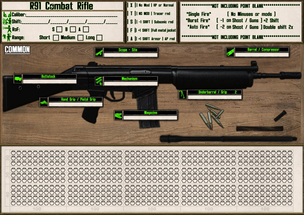 Fallout - Fate - R91 Combat Rifle - Weapon sheet by Milosh--Andrich on ...
