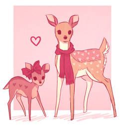 Doe and Fawn Adoptables  100 points [Closed]