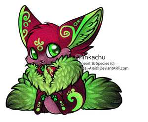Pink and Green Sparkly Chinkachu (Open)