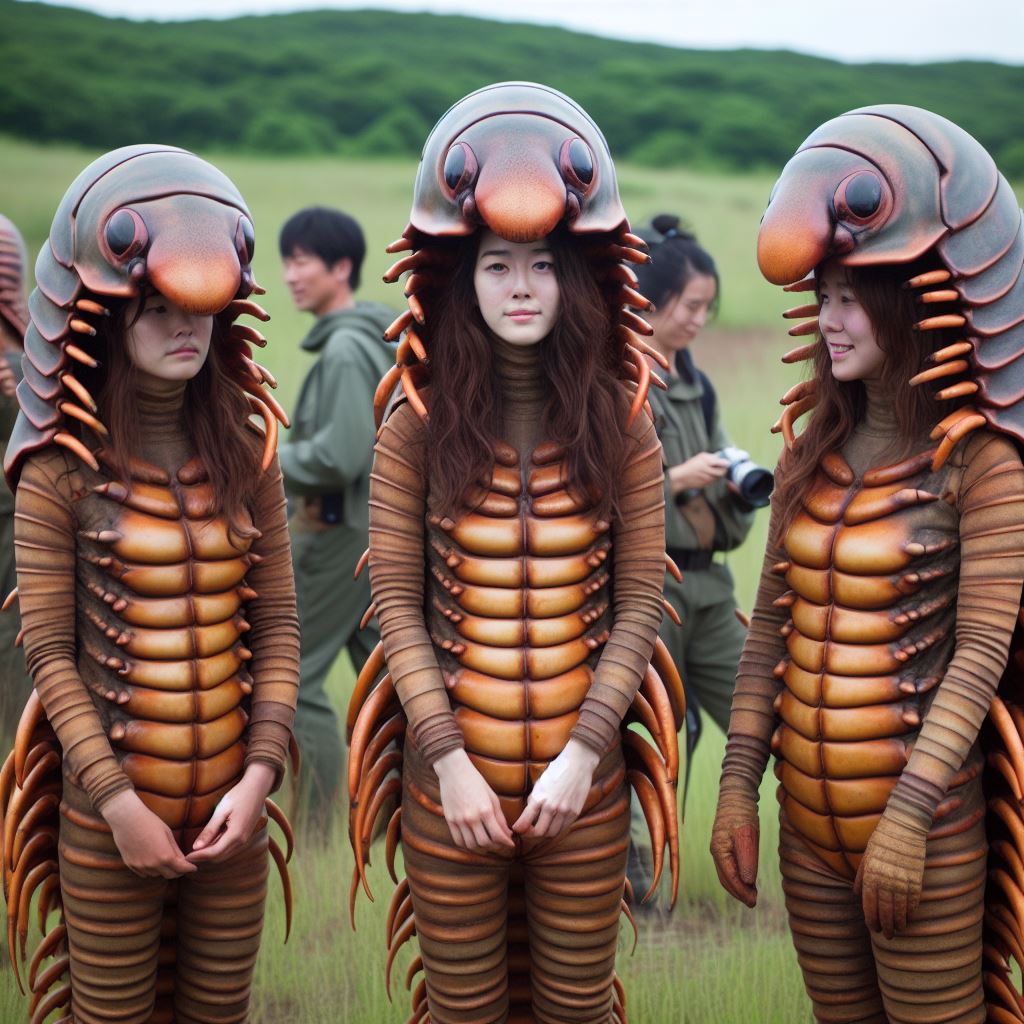 Cosplay Insect Leg Rig Rest wearing a centipede 13 by yukimarikiki2001 on DeviantArt