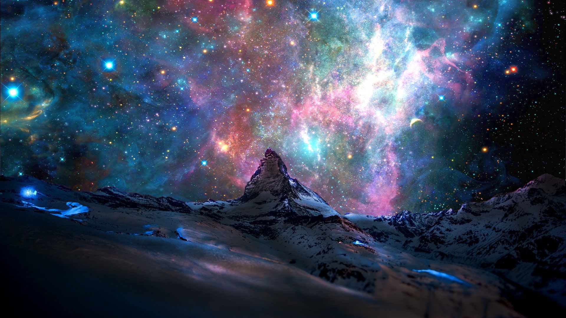 Mountain in the stars