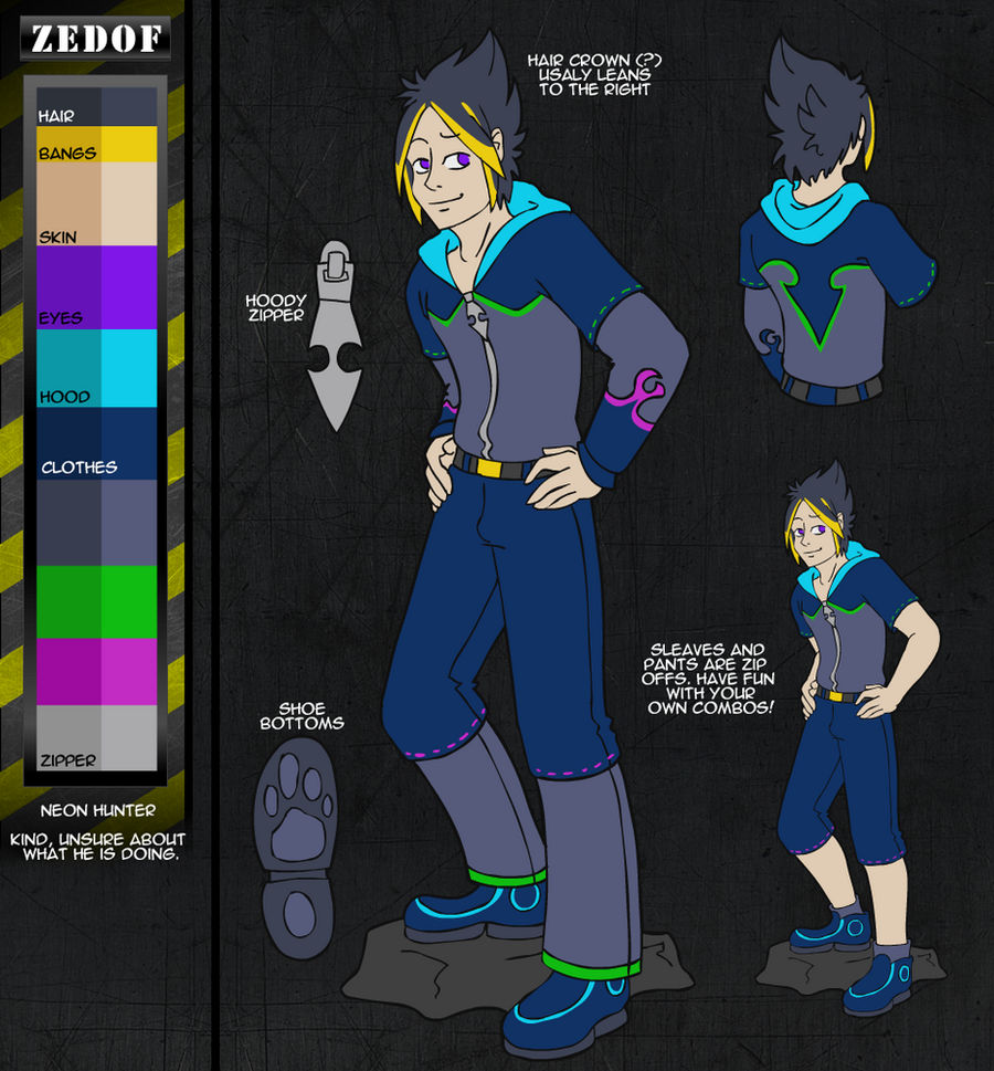 Zedof Reference Sheet by AlkseeyaKC